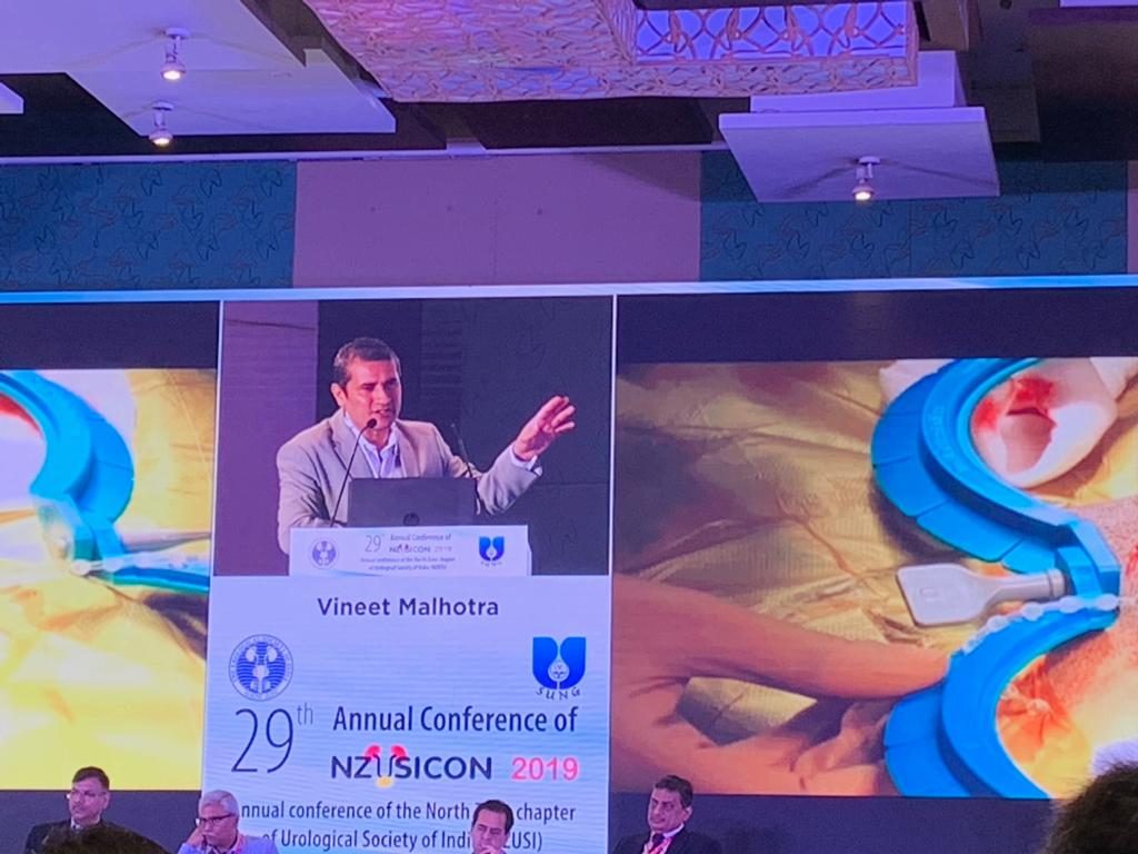 Video talk on penile implants by Dr Vineet Malhotra at national urology conference