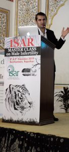 lecture delivery on male infertility by Dr Vineet Malhotra 